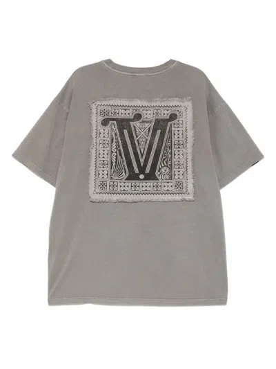 Five Cm Graphic-print T-shirt In Grau