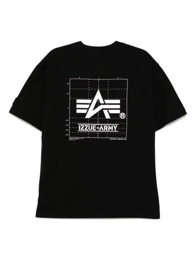 Izzue Logo-print T-shirt In Black