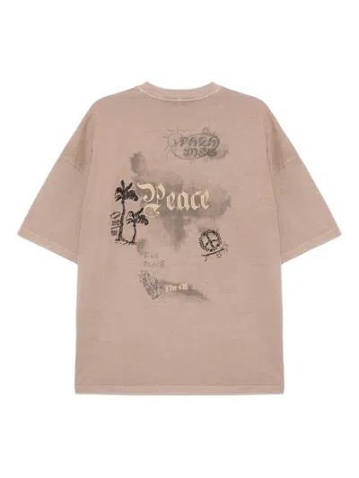 Five Cm Graphic-print T-shirt In Braun