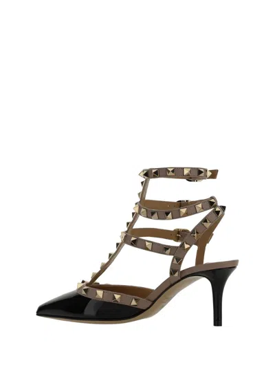 Valentino Studded Leather Stiletto Pumps In Black