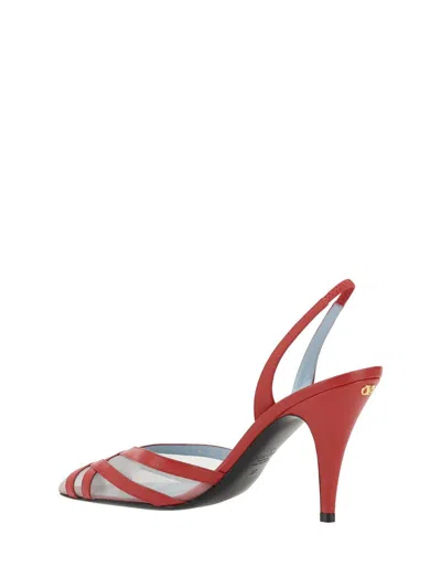 Valentino Slingback Pumps In Red