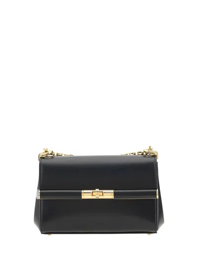 Dolce & Gabbana Marlene Mini Leather Shoulder Bag In Black