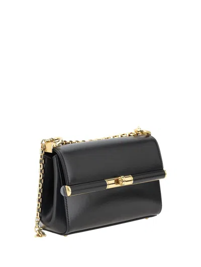 Dolce & Gabbana Marlene Mini Leather Shoulder Bag In Black
