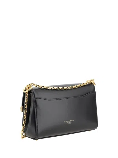 Dolce & Gabbana Marlene Mini Leather Shoulder Bag In Black