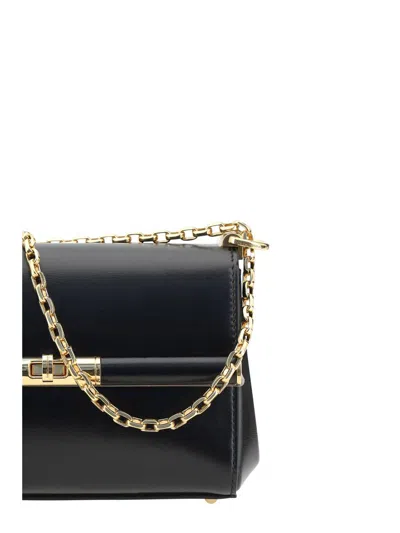 Dolce & Gabbana Marlene Mini Leather Shoulder Bag In Black