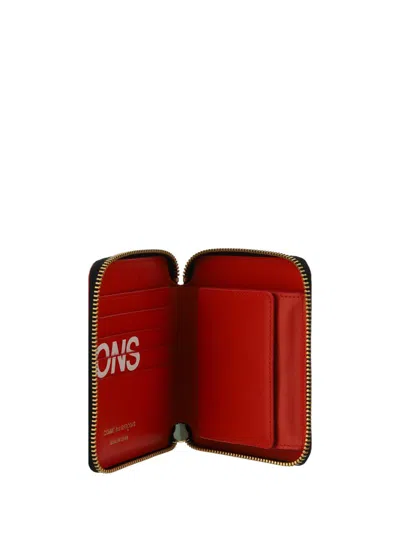 Comme Des Garçons Classic Leather Bifold Wallet With Card Slots In Red
