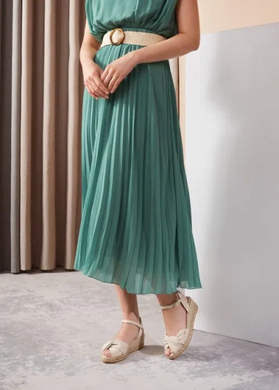 Viscata Farella Canvas Espadrille Sandal Wedges In Beige