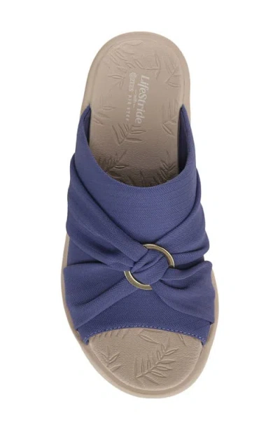 Bzees Serenade Slide Sandal In Blue