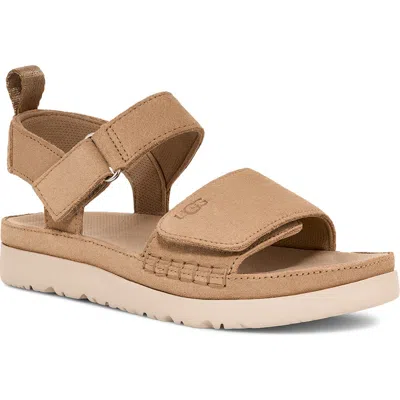 Ugg Suede Touch Strap Sandals In Sand