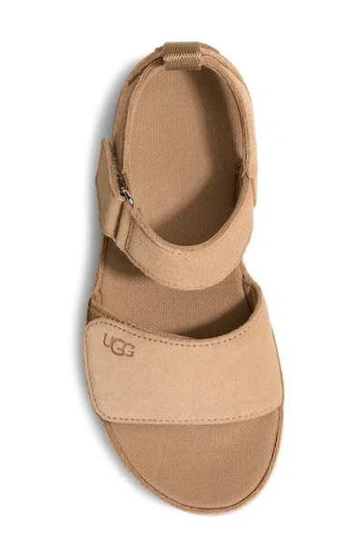 Ugg Suede Touch Strap Sandals In Sand