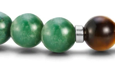 Jonas Studio Hideaway Beaded Stretch Bracelet In Green