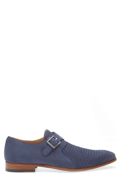 Mezlan Ayllon Monk Strap Loafer In Blue