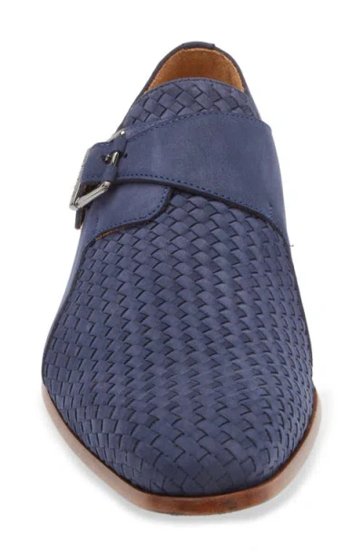 Mezlan Ayllon Monk Strap Loafer In Blue
