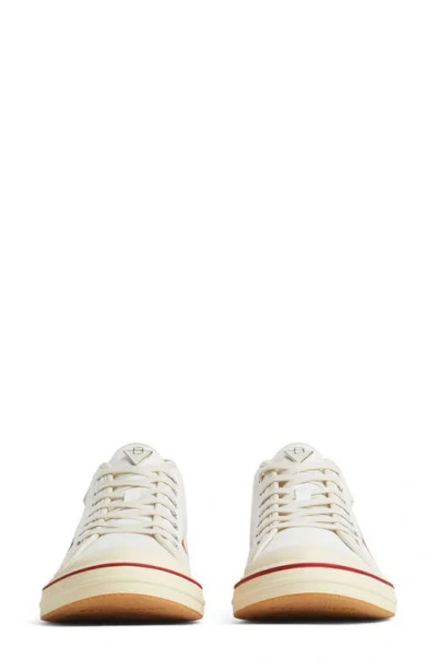 Bottega Veneta Summer Canvas Leather High-top Sneakers In 9642 White/sea Salt
