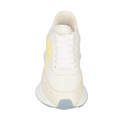 Alexander Mcqueen Sprint Runner Low-top Sneakers In White