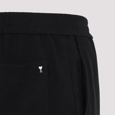 Ami Alexandre Mattiussi Oversized Cotton Bermuda Shorts In Black