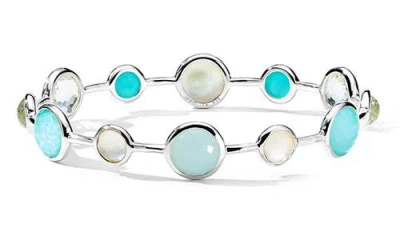 Ippolita Lollipop® Alternating 12-stone Bangle In Silver