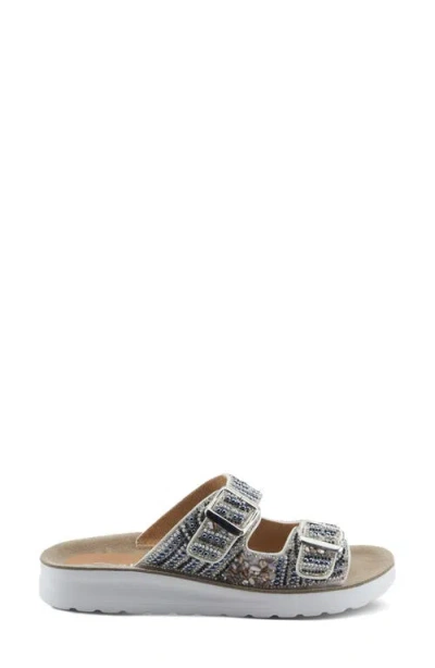 Flexus By Spring Step Cytheria Slide Sandal In White Multi