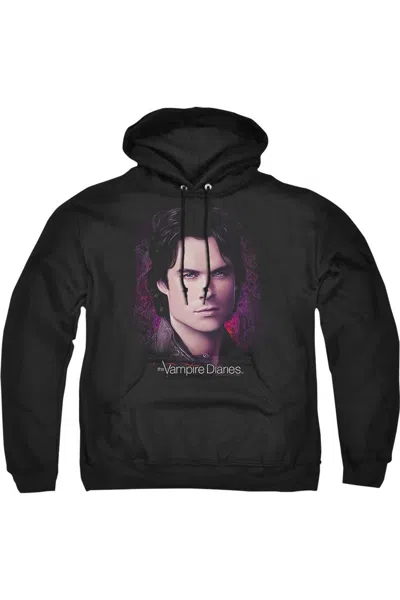 Gildan Vampire Diaries Compelling Adult Pull Over Hoodie / Hooded Sweatshirt In Black
