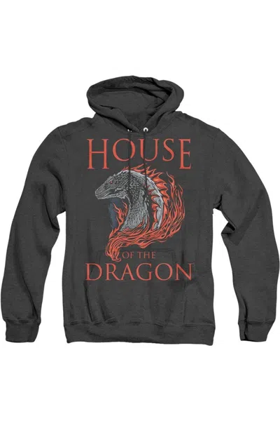 Gildan House Of The Dragon Hod Dragon Illustration Adult Heather Hoodie / Hooded Sweatshirt In Black