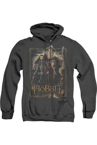 Gildan The Hobbit The Three Adult Heather Hoodie / Hooded Sweatshirt In Black