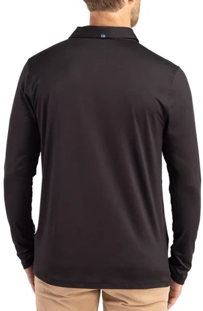 Cutter & Buck Mens Mock Neck Long Sleeve Quarter-zip Pullover In Black