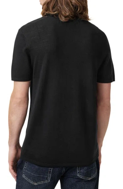 Allsaints Reform Ss Polo In Black