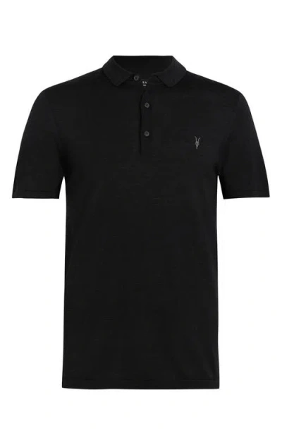 Allsaints Reform Ss Polo In Black