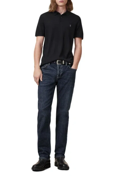 Allsaints Reform Ss Polo In Black