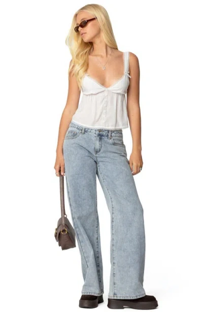 Edikted Andea Babydoll Tank Top In White