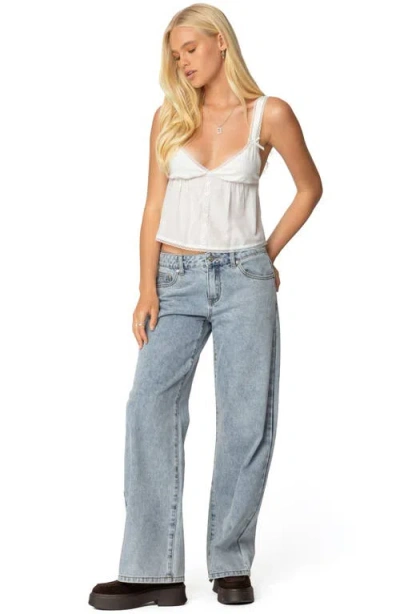 Edikted Andea Babydoll Tank Top In White