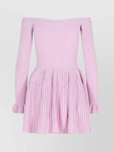 Self-portrait Self Portrait Lilac Viscose Blend Dress Women In Pink