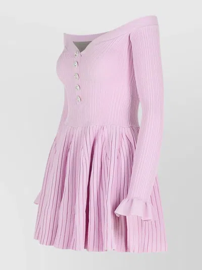 Self-portrait Self Portrait Lilac Viscose Blend Dress Women In Pink