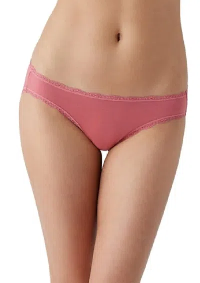 Wacoal Inspired Eyelet Bikini Bottom In Slate Rose In Multi