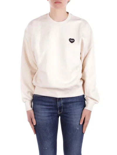 Carhartt Ingo Sweatshirt In Undyed Bianco