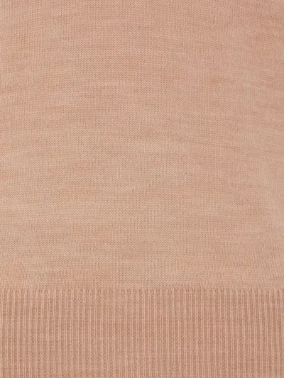 Fendi Women's Wool Cropped Sweater In Nude