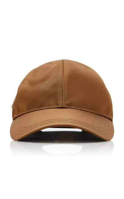 Prada Re-nylon Baseball Cap In Brandy