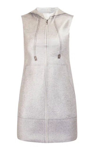 Jw Anderson J. W. Anderson Grey Sleeveless Grey Mini Dress In Heather Grey