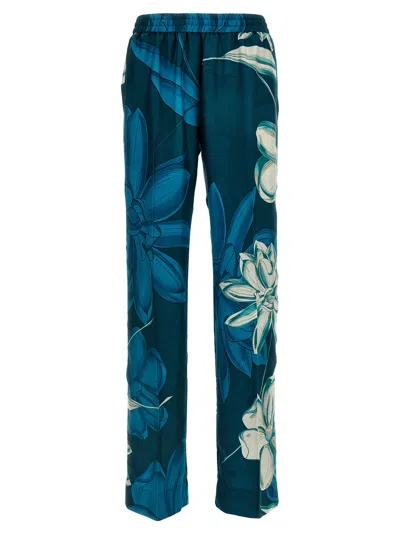 F.r.s For Restless Sleepers Printed Casual Pants In Green