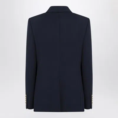 Gucci Blazer Double-breasted Gold-tone Buttons In Blue