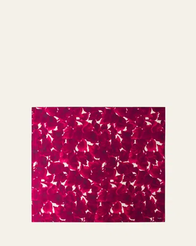 Prada Floral-print Silk Scarf In Pink