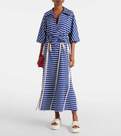 Hogan Cross Strap Platform Sandals In Nude