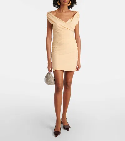 Jacquemus Light Beige The Rita Mini Dress In Beige