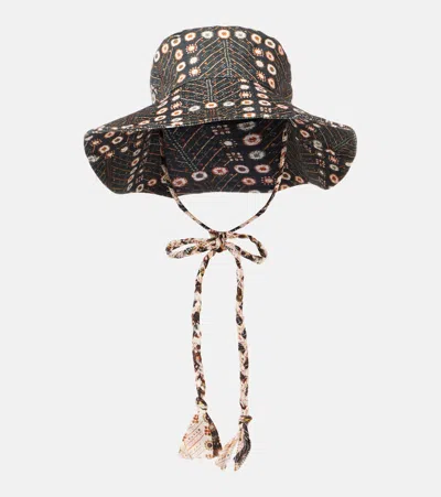 Isabel Marant Delya Denim Bucket Hat In Black