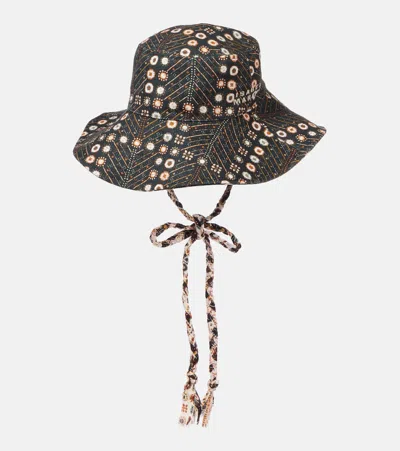Isabel Marant Delya Denim Bucket Hat In Black