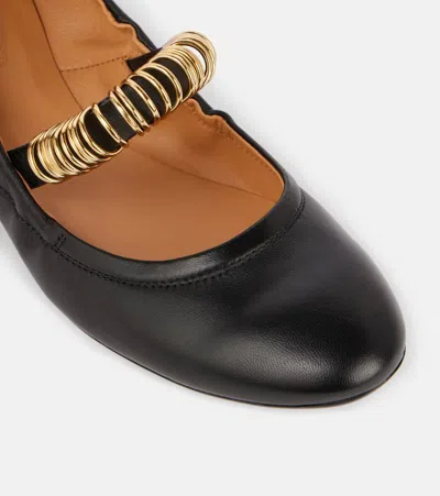 Tod's Leather Ballet Flats In Black