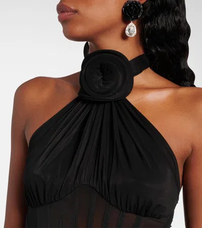 花卉贴花紧身胸衣