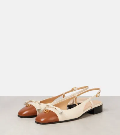Valentino Slingback Ballerina 25mmm In Neutral