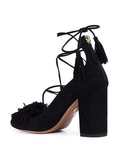 Shop Aquazzura ‘wild' Pumps  In Black