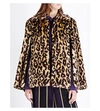 DRIES VAN NOTEN Ralix leopard-print fux-fur cape